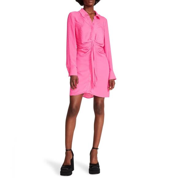 NWT Steve Madden Curious Dress Hot Pink Size Large - Picture 1 of 7